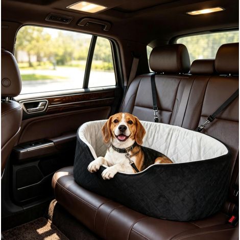 Seggiolino auto per cani in poliestere imbottito 77 x 43 x 28 cm OKWISH (1/4)