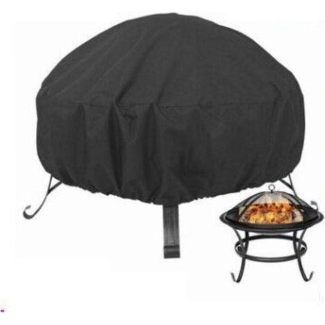 Housse de barbecue et plancha Housse De Protection Pour Braséros Ø 85 X 40 Cm Imperméable,Housse Brasero Résistant Aux Uv,Résistant À La Déchirure, Tissu Oxford 210d Housse Pour Foyer Barbecue (1/5)