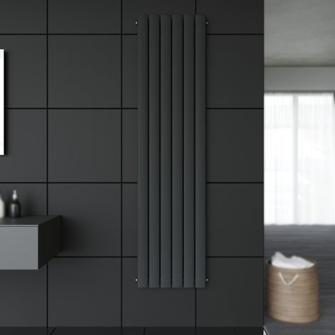 SONNI Design Flach Heizkörper 1800 x 462 mm Antrazit Badheizkörper Einlagig Heizkoerper Vertikal Paneelheizkörper (1/5)