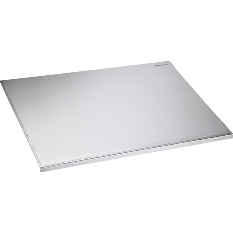 Zassenhaus Piano di lavoro da cucina in acciaio inox, 60 x 50 cm, con pratico bordo scalato in cm, bordo di arresto per lavori sicuri
