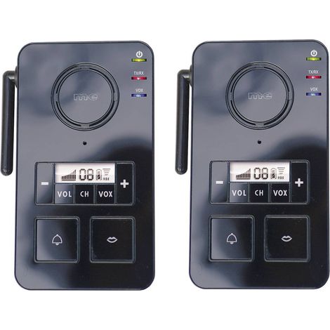 m-e modern-electronics FS 2.1 Intercomunicante Senza fili (radio) 446 MHz 2000 m Nero (1/2)