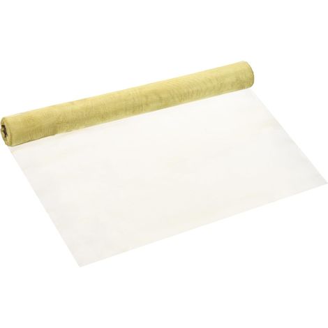 Toile Métallique Tissée En Laiton Rouleau 39x12", Filtre 100 Mesh Maille Métallique Dense Grossière Pour Couverture De Sécurité De Fenêtre Filtration Clôture Animaux, Jaune (1/5)