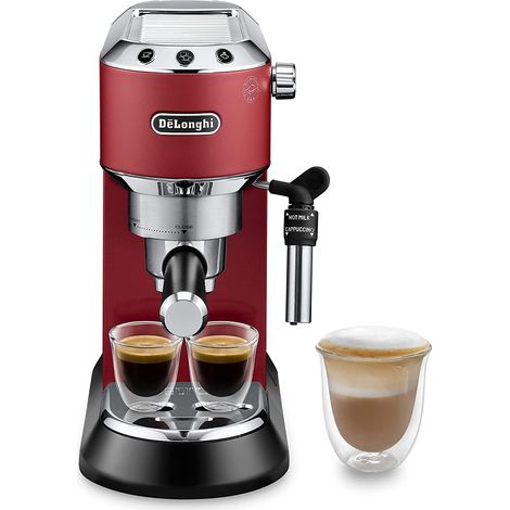 Macchina per caffè espresso Delonghi Dedica EC685.R rossa 1L