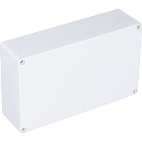 Boîte de jonction électrique ABS étanche ignifuge montage facile intérieur et extérieur clair – ComfortXL 200x120x56mm Blanc Gris (1/5)