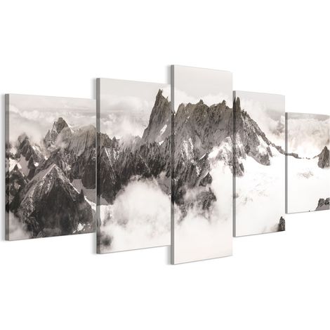 Quadro su tela italiana 100 x 50 cm pentattico - stile classico - natura Quadro su tela italiana 200 x 100 cm pentattico - stile classico - natura (1/5)