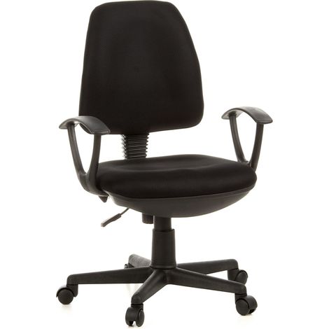 Bürostuhl / Drehstuhl CITY 10 Netzstoff schwarz hjh OFFICE (1/5)