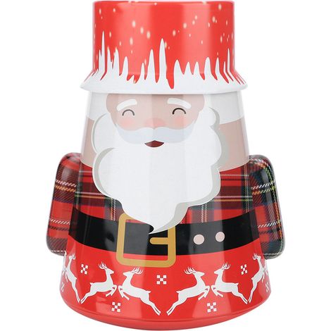 Boîte De Rangement Noël - Thème Père Noël - Pour Bonbons Et Biscuits - Décoration Maison - Lot De 1 (1/5)