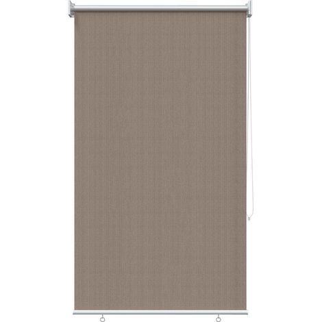 vidaXL Outdoor Roller Blind 90% UV Block Taupe 80 x 140 cm HDPE