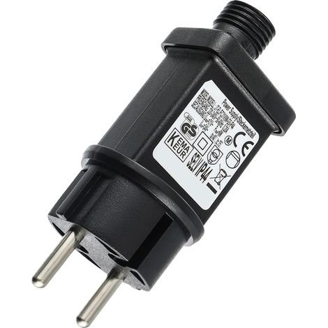 31V 3.6W LED Transformateur Prise Clignotante IP44 Adaptateur Pilote avec Minuterie 8 Modes pour Lumières de Décoration Clignotantes Lumières de Glaçons Rideau Lumineux Eclairage de jardin