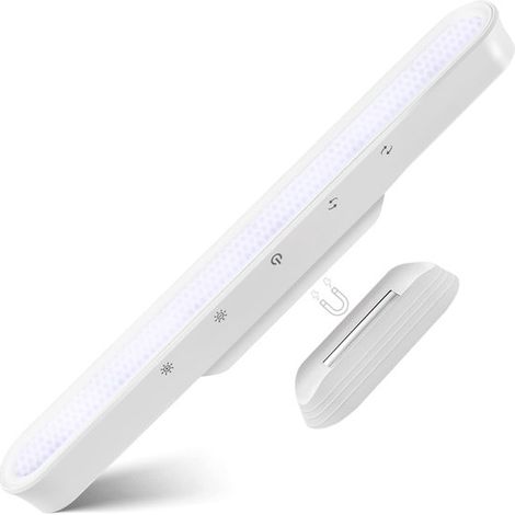 Plafoniera wireless a 56 LED con controllo touch, magnetica, ricaricabile tramite USB-C e temperatura di colore regolabile. (1/5)
