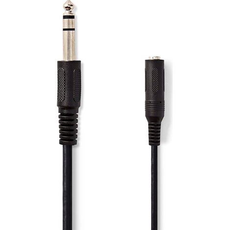 Cavo audio stereo Hane da 6,35 mm Hona da 6,35 mm Ruota in nichel 5,00 m Rotondo Etichetta (1/3)