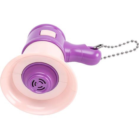 Mini mégaphone jouet ergonomique, portable et suspendu, amplificateur de voix, violet (1/5)