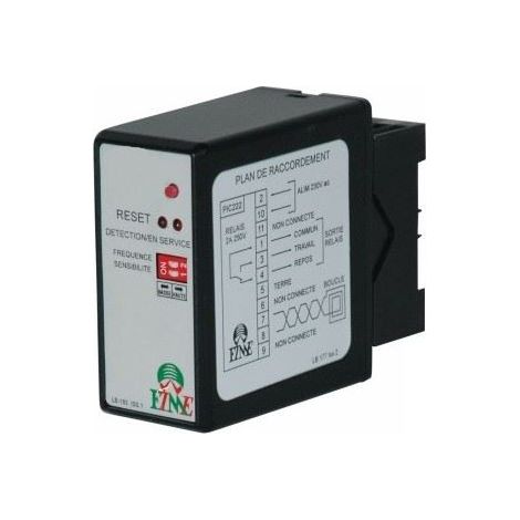 Prastel – Détecteur de boucle magnétique 2 canaux 230V AC/DC – Sensibilité réglable – Détection efficace pour accès professionnel - PIC 222-2 C (1/2)