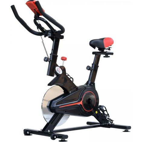 Vélo d'appartement Nice de couloir noire et rouge (1/5)