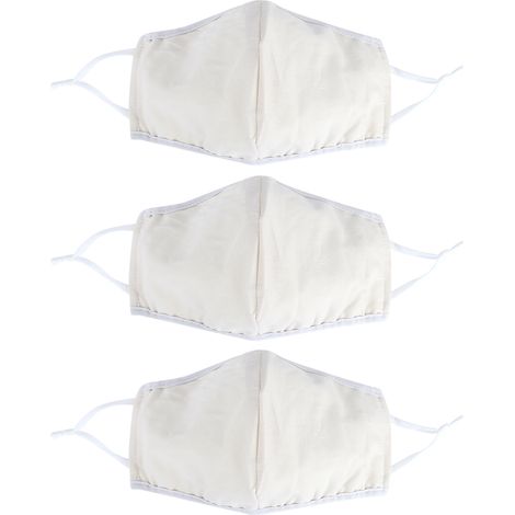 waschbare Gesichtsmasken aus Baumwolle für Erwachsene, atmungsaktiv und staubdicht für Männer und Frauen (Gelb) (1/5)