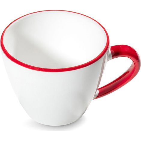 Gmundner Keramik Rubinroter Rand, Kaffeetasse Gourmet (0,2L) (1/2)