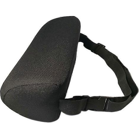 Coussin de soutien lombaire et dorsal amélioré, rouleau lombaire en forme de D pour chaise, coussin ergonomique pour le bas du dos (1/5)