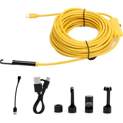 Endoscope sans fil 8mm IP68 étanche WiFi 1200P pour iOS/Android, caméra d'inspection 10m/32.8ft
