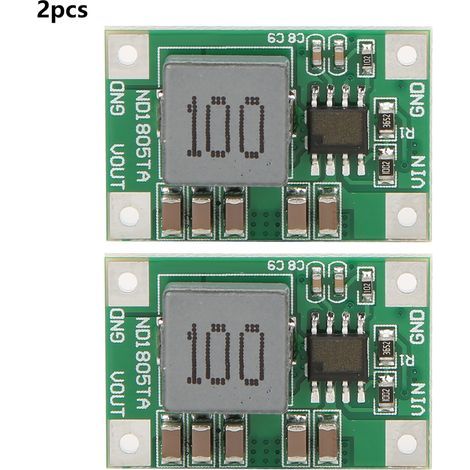 2Pcs Module Abaisseur de Tension ND1805TA, Convertisseur Buck 5-18V vers 3.3V/5V/6V pour Moteur (1/5)