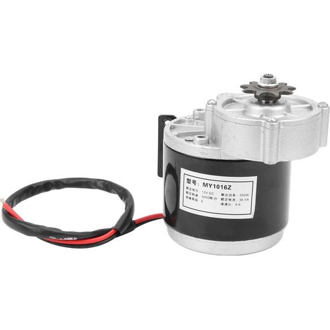 Moteur électrique à réduction par engrenages MY1016Z 12 V 350 W CC pour kit de vélo/trottinette électrique (1/5)