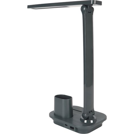Lampe de bureau LED verte, 3 couleurs, intensité variable, commande tactile, protection des yeux, lampe de lecture LED avec sortie USB (1/5)