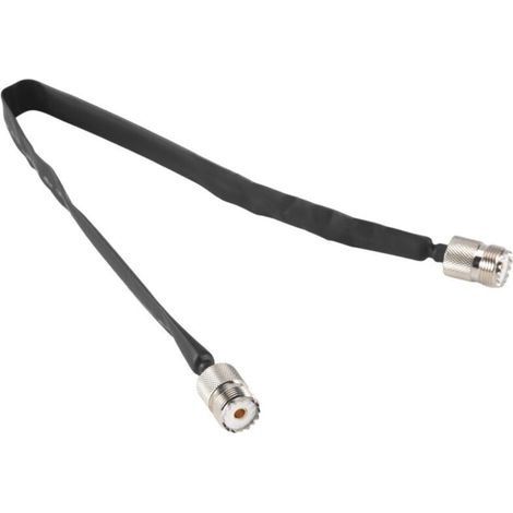 Câble Coaxial Plat SO239 UHF 50 Ohm Passe Porte Fenêtre Rallonge Pigtail