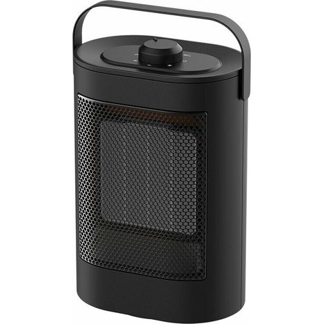1500W Mini Céramique Chauffe-Eau, 3 réglages de Chaleur Secouant la tête Chauffage Électrique Batterie Faible, avec Thermostat [Classe énergétique A] (1/5)