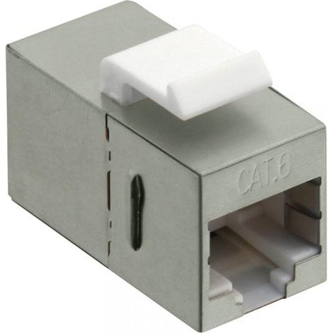 Connettore RJ45 schermato LogiLink Keystone Cat.6 con fermo, modello NK4011