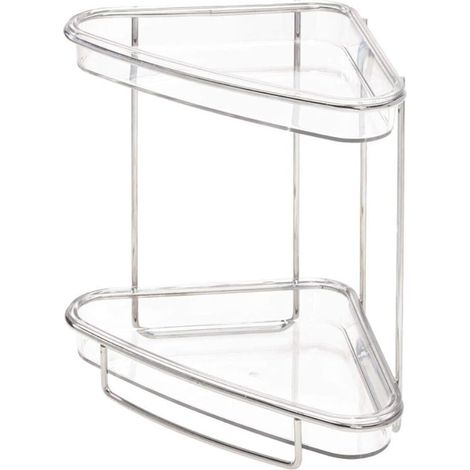 CALICOSY - Petite étagère d'angle pour salle de bain H23 cm - LINEA (1/4)