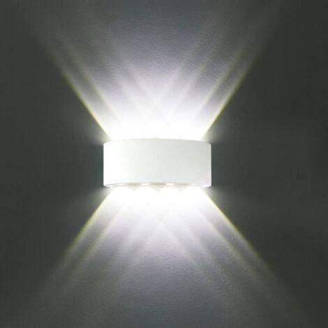 Stoex – Applique murale LED 8W étanche – Lumière blanche froide – Design moderne pour chambre, couloir, salon – Résistante à l'oxydation (1/2)