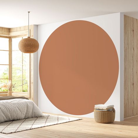 Papier peint rond / cercle - Couleur Tendance - Diamètre 30 cm (1/4)