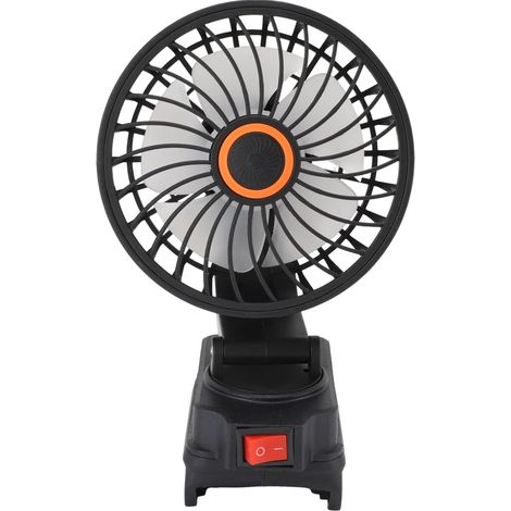Ventilateur de chantier adapté pour DCB206 15W 2500 tr/min, Portable, sans fil, travail avec 2 Ports de charge, maison, voiture, Camping (1/5)