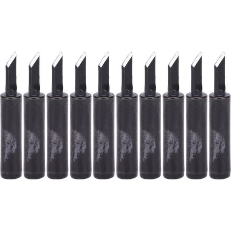10 Pointes de fer à souder noires, type chauffage interne, remplacement soudure 900M-T-1.5SK (1/5)