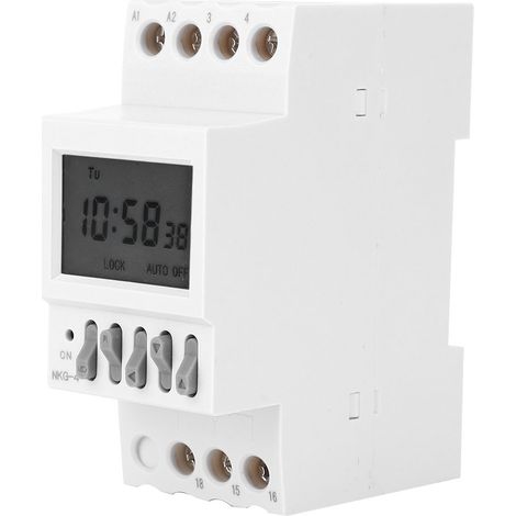 Programmierbarer Timer NKG-4, DIN-Schienenmontage, 220 V AC, 3 A (1/5)
