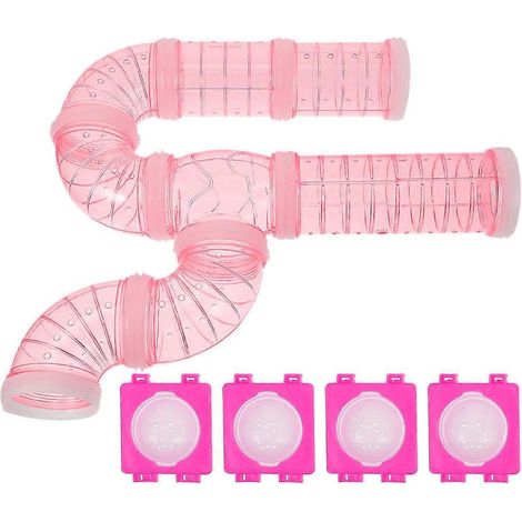 Kit de tunnel transparent à monter soi-même pour hamsters, cochons d'Inde et hérissons – Tube rétractable facile à nettoyer (1/5)