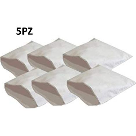 5PZ SACCHETTI BIDONE ASPIRATUBBO DE LONGHI ALFATEC VETRELLA MICROFIBRA