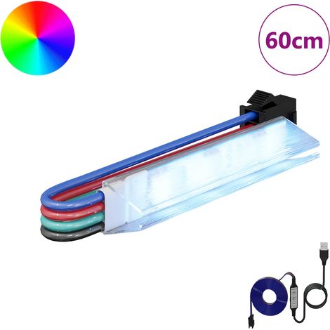 vidaXL Tira LED 12 uds. Negro y Cobre y plástico (1/2)