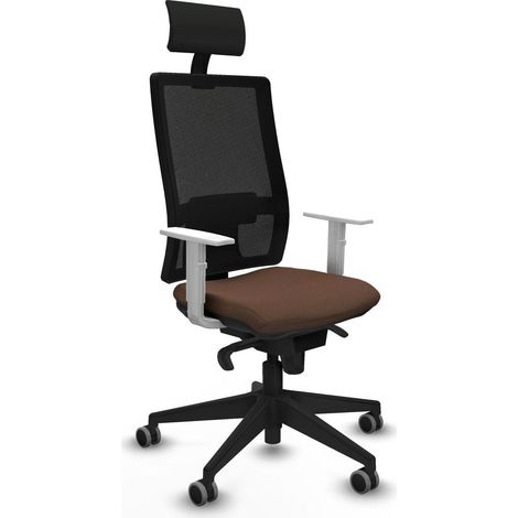 piqueras-y-crespo Horna chaise bureau marron foncé (1/3)