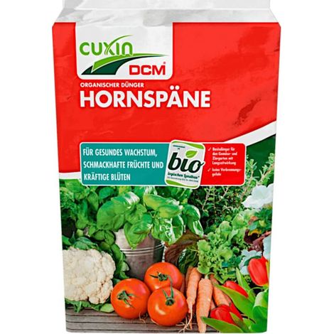 Cuxin DCM Hornspäne 5 kg Basisdünger Gemüse- und Ziergartendünger