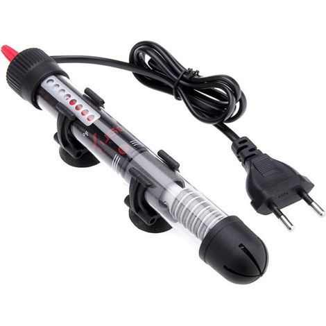 Submersible Water Heater Heating Rod for Aquarium Glass Temperature Setting 25W-220V- (1/5)