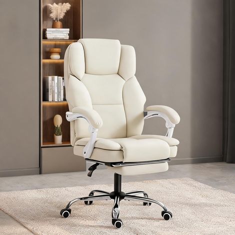 Chaise de bureau beige 73 x 64 x 120 cm (1/5)
