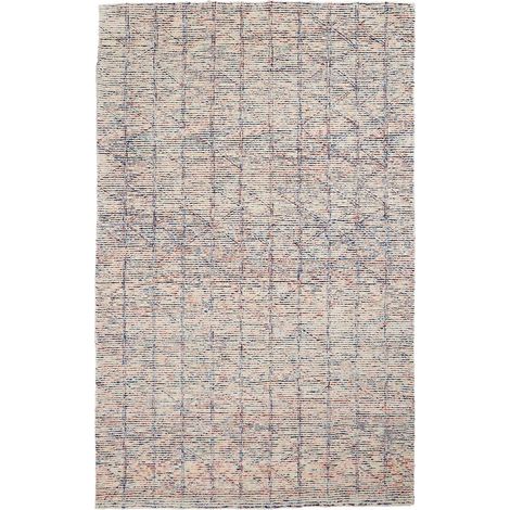 Tapis salon et chambre en laine 60x110 multicolore fait à la main (1/4)