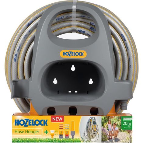 Kit Porte-Tuyau Mural de Démarrage 20 M : Kit Complet avec Raccords, lance et un Tuyau de 20 M, avec un Espace de Rangement et de Stockage Optimisé, Prêt à l'Emploi 2364 0000 (1/4)