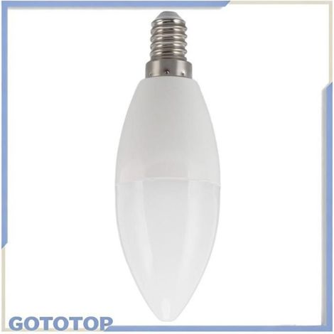 Ampoule LED Ch Eliers 5000K 450LM E14 C37 avec une Durée de Vie de 15000 Heures pour la Maison Salon deco lustre (1/5)