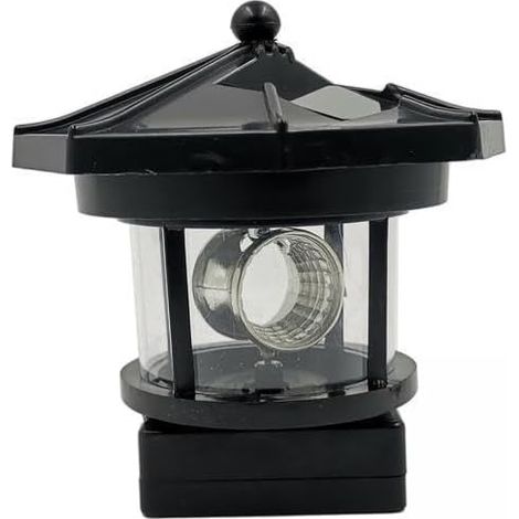 Gralara 2x lampe solaire rotative LED étanche décoration pelouse terrasse (1/5)