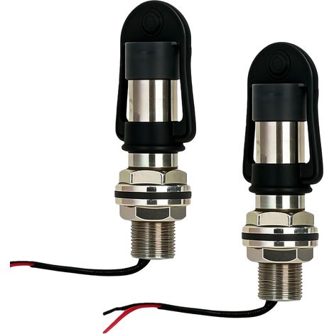 2 pièces Support de gyrophare pour tracteur, Support gyrophare avec câble pré-câblé et capuchon étanche,Support de montage DIN pour gyrophare Perche bipolaire pour gyrophare DIN Pôles Diamètre 24 mm (1/5)