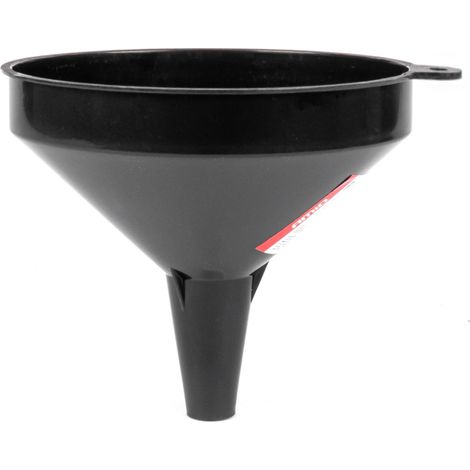 Imbuto universale in plastica nera per carburante, liquidi e acqua, 10 cm, modello amio-04044 (1/2)