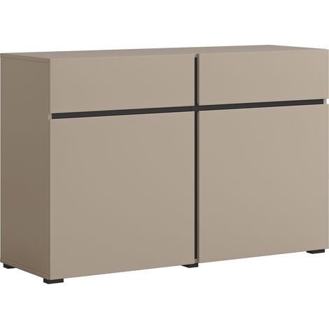 Cómoda Alfere 104, Congo, Con cajones y puertas, Número de cajones: 2, 78x119x40cm (1/5)