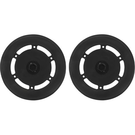 Supports de balais d'essuie-glace noirs en lot de deux, compatibles avec les aspirateurs robots Ecovacs Deebot X2, Omni X2 et Combo, mesurant 12,9 x 12,9 cm. (1/4)
