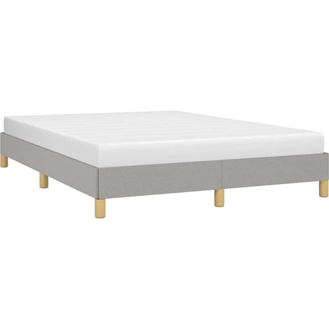 Cama sin colchón tela gris claro 160x200 cm vidaXL (1/5)